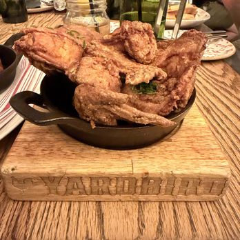 Yardbird Southern Table & Bar signature dishes Fried Chicken
Deviled Eggs
Chicken and Waffles